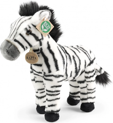 Álló plüss zebra 30 cm, környezetbarát