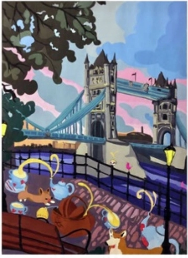 Norimpex Festés számok szerint Tower Bridge 40 × 50 cm