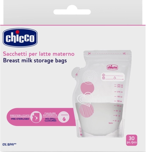 Chicco anyatejtároló zacskók 250 ml, 30 db