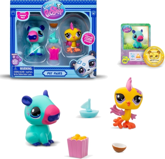 Hasbro Littlest Pet Shop Pet Jungle figurák és kiegészítők szett