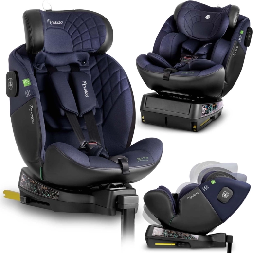 Nukido Aero Line forgatható gyerekülés 40–150 cm i-Size, ISOFIX, forgatható