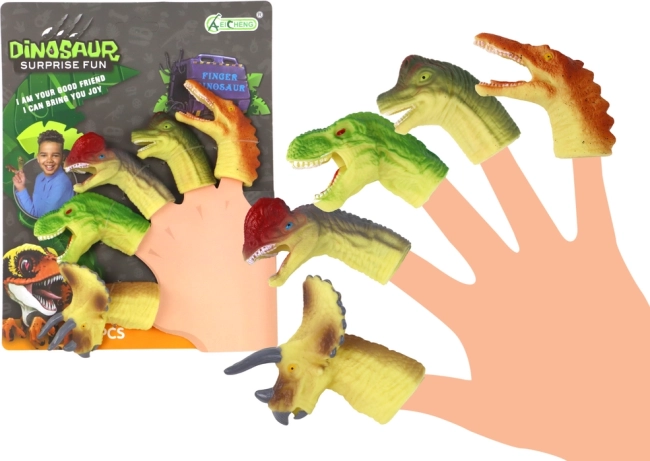 Gumiból készült dinoszauruszok ujjra - Szenzoros bábok