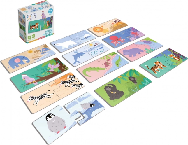 Véééliké párosító puzzle: hol laknak az állatok
