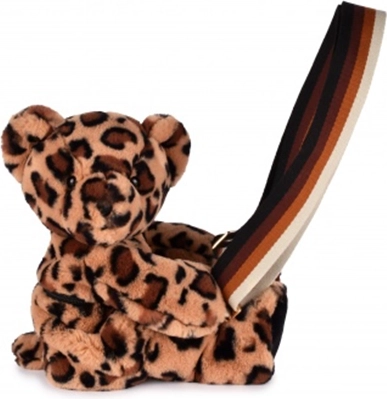 Doudou plüss válltáska leopárd 30 cm