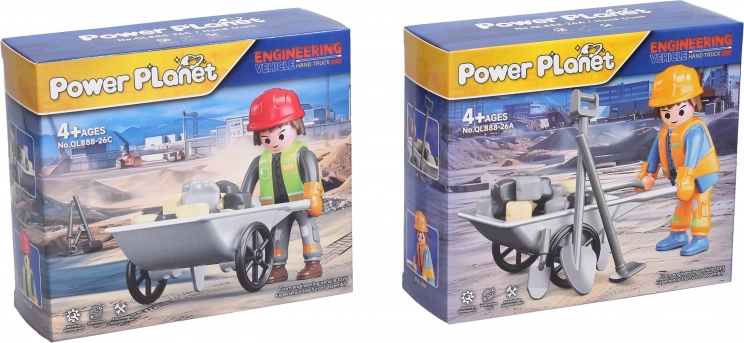 Munkás Figura Talicskával