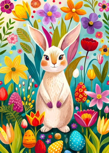 Enjoy puzzle Tavaszi nyuszi 1000 darabos