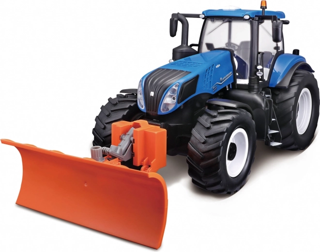 Maisto RC New Holland traktor tolólappal és világítással, 2,4 GHz
