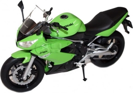 Kawasaki Ninja 650R motorkerékpár modell 1:10 zöld