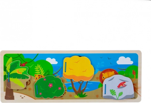 Bigjigs Toys szenzoros dzsungel kirakó