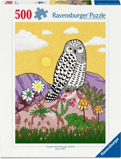 Ravensburger puzzle Hószínű bagoly 500 darab