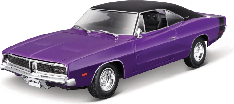 Maisto 1969 Dodge Charger R/T lila autómodell 1:18