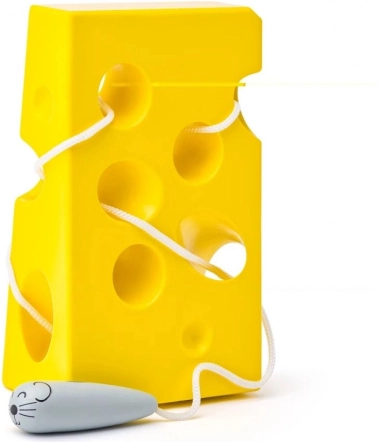 Átfűzős sajtlabirintus egérrel
