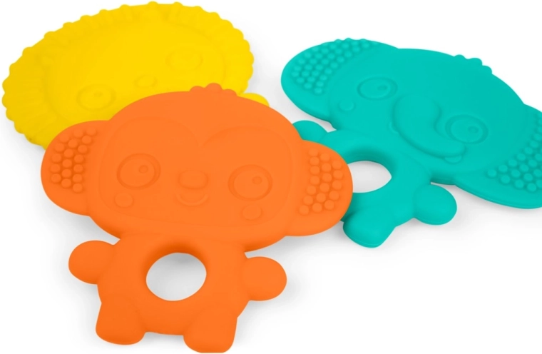 Bright Starts Gummy Buddies rágókák, 3 darabos készlet