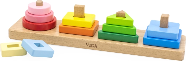Viga fa formaberakó geometriai formákkal