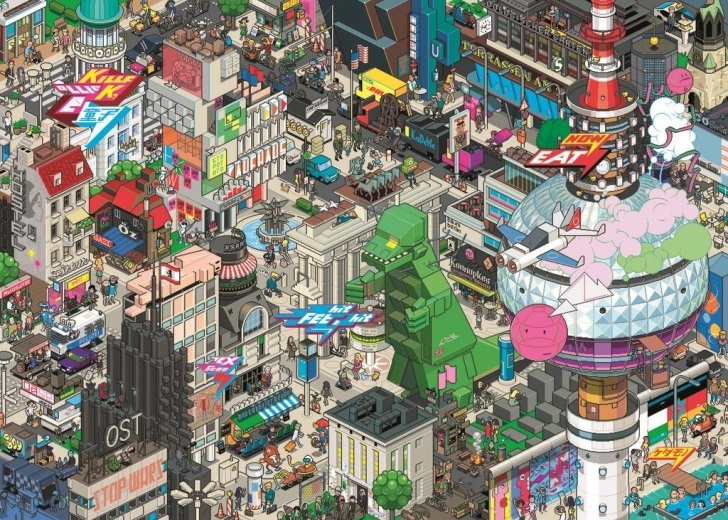 Puzzle Pixorama: berlini nyomozás 1000 darabbal