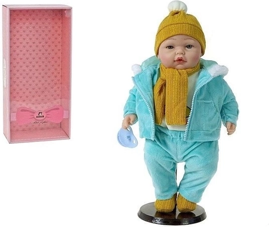 Beszélő baba – téli ruhás kisbaba
