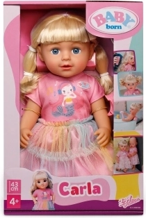 BABY born Carla baba fodrászkellékekkel, 43 cm