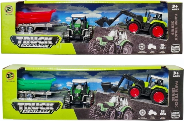 Traktor utánfutóval – 1 db