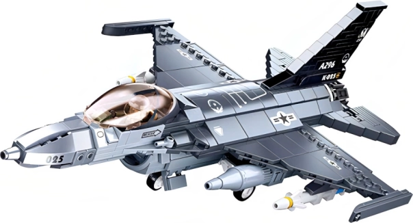 Sluban Model Bricks F–16 Falcon vadászgép építőkészlet, 521 darab