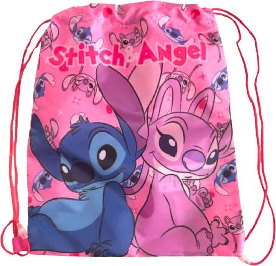 Lilo & Stitch rózsaszín gyerek tornazsák 40 × 35 cm