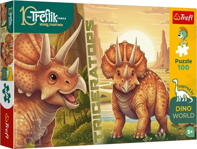 InspiredByDinoWorld puzzle triceratops 100 darab