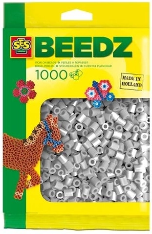 SES Creative vasalható gyöngyök 1000 db – szürke