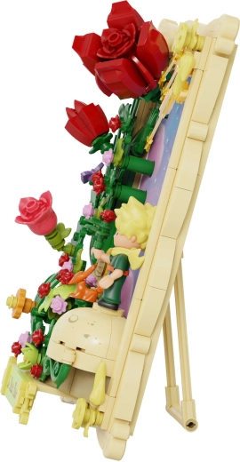 Dekoratív 3D jelenet állvánnyal