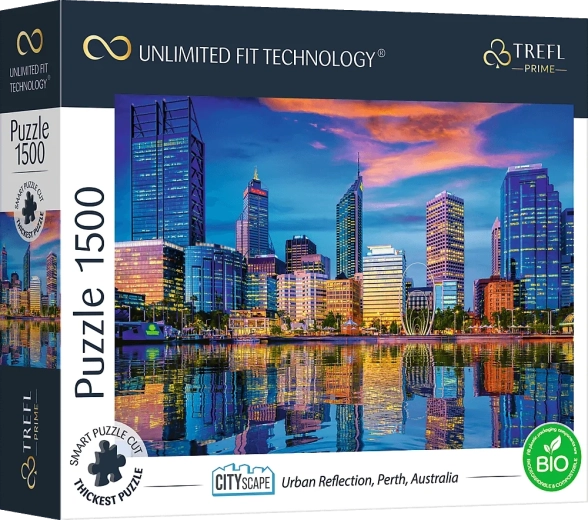 TREFL UFT Cityscape puzzle – Perth városának tükörképe, Ausztrália, 1500 darab