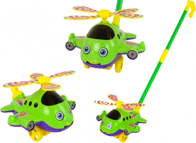 Zöld Vidám Helikopter Tolásra