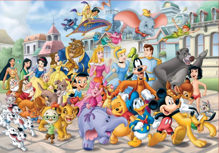 Educa Disney szereplőfelvonulás kirakó 200 darab