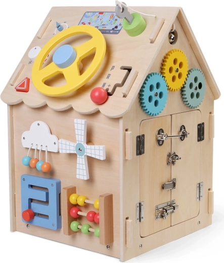 Fejlesztő tábla házikó gyerekeknek 2Kids Toys – Természetes