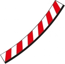 Belső szegélyek döntött kanyarhoz 3/30° Carrera Evolution, Digital 132 és Digital 124 autópályákhoz