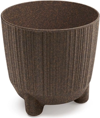 Ryfo Eco Wood virágtartó 10,7 cm kávébarna