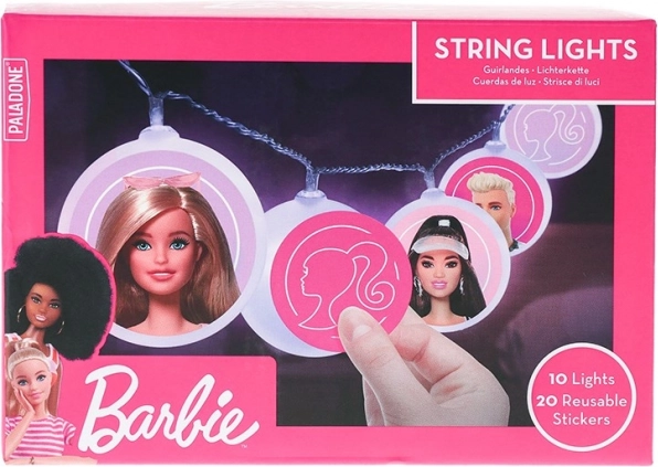 BARBIE fényfüzér matricákkal