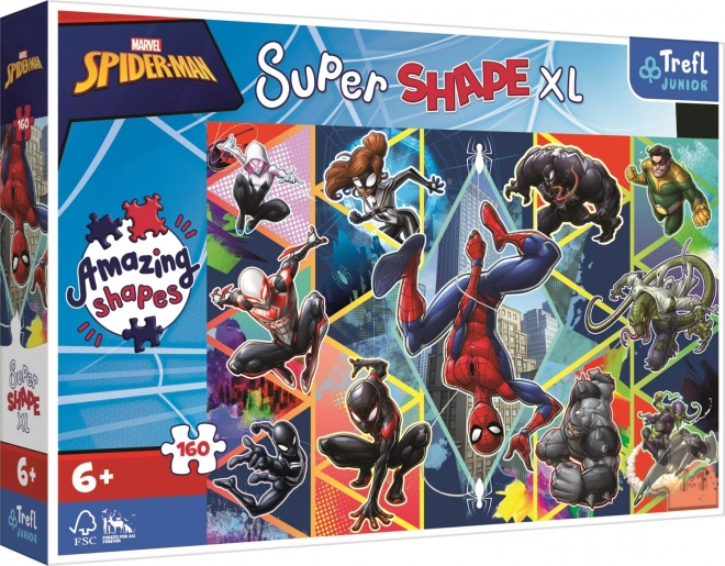 Puzzle 160 darab XL Super Shape – csatlakozz Pókemberhez