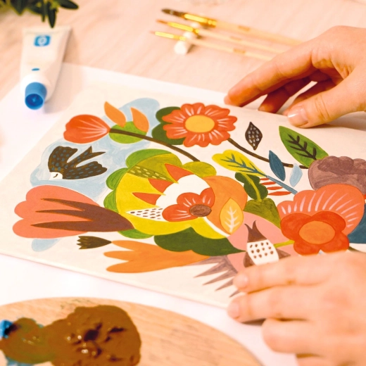 Könnyű és szórakoztató festés előrajzolt minták szerint