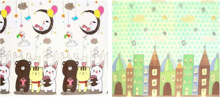 Kétoldalas játékos motívumok tanuláshoz és szórakozáshoz