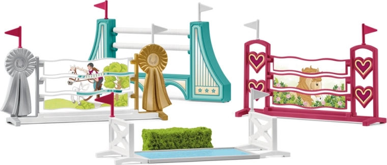 Schleich HORSE CLUB kiegészítők a lóugrató pályához