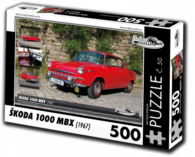 RETRO-AUTA puzzle Škoda 1000 MBX 500 darab