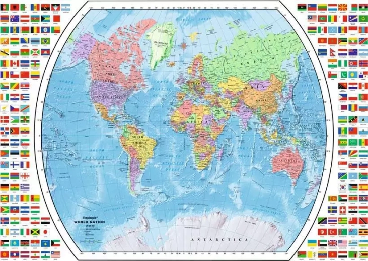 Ravensburger puzzle politikai világtérkép 1000 darabos