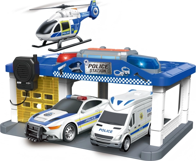 Rendőrőrs helikopterrel, fénnyel és hanggal
