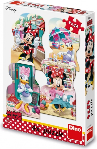 Puzzle Minnie és Daisy Nyár 4x54 darab