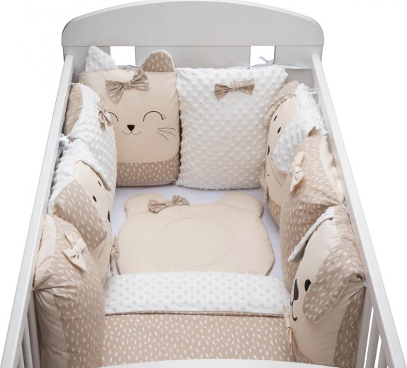 Sleep Guardian 12 részes bézs ágyneműszett kiságyba
