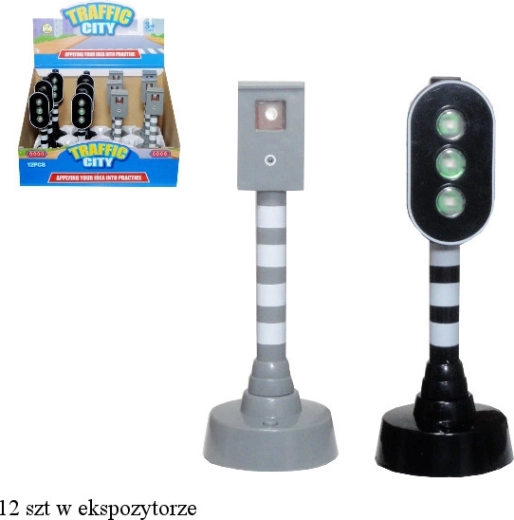 Elemes jelzőlámpa és sebességmérő radar