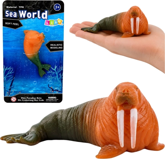 Realisztikus gumifigura – rozmár 13 cm