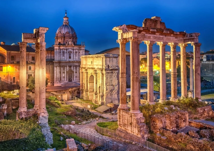 Számozott kifestő Forum Romanum 40 × 50 cm