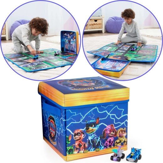 Szőnyeg, amely tárolódobozzá alakul