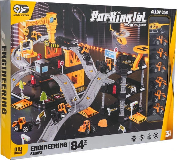 Multifunkcionális építési parkológarázs tartozékokkal