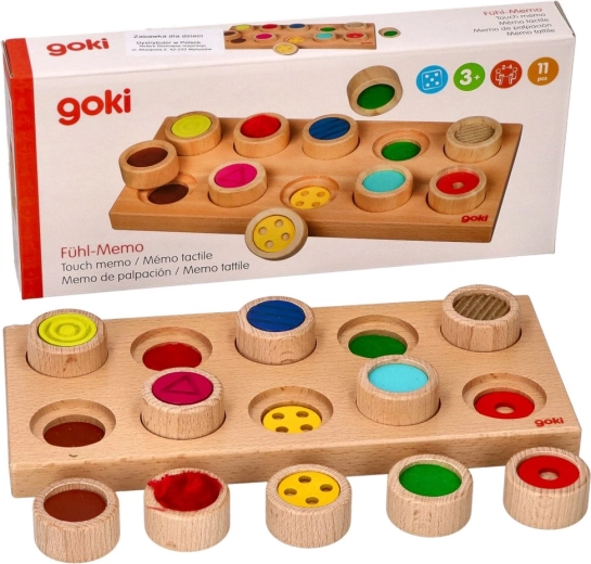 GOKI fa tapintásos beillesztős memóriajáték