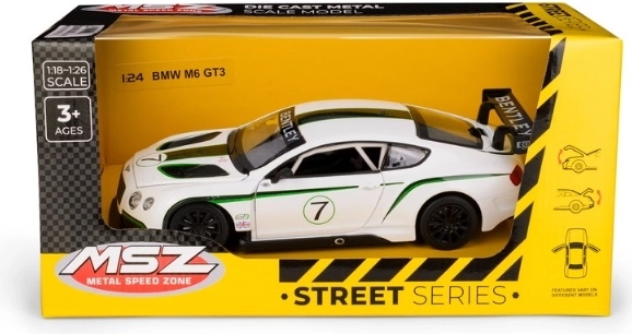 MSZ Bentley Continental GT3 Concept fehér autómodell 1:24